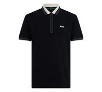 Cotton Polo with Zip - male - Boss - Polo Shirts - Black - 2XL - Tops 2XL