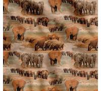 Cotton Poplin Fabric, Animal Print Fabric by Soimoi for Apparel-1 Yard