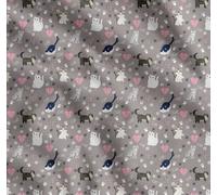 Cotton Poplin Fabric, Animal Print Fabric by Soimoi for Apparel-5 Yard