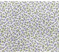 Cotton Poplin Lilac Small Floral Printed Premium Cotton Fabric - 45’ Wide. Ideal for Crafting, Sewing, Patchwork, and Dressmaking (CP0034, 1 Metre)