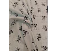 Cotton poplin Mickey Mouse Print Pastel Blue 58" Wide [22013]