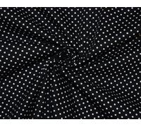 Cotton Poplin Polka Dot 3mm Spot Dotty Fabric Craft Dressmaking by Metre (3 Metres 300cm x 112cm, Black/White (3))