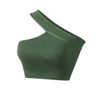 Cotton Post Childbirth Teenage Girls Large Size Non Ring Underwear Gathered Comfortable Sports Large Breasts Show Small Bra Strapless Wear Outside The States Tank Tops Yoga Bra White, Green, XXL