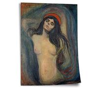 Cotton Poster Edward Munch: Madonna (1894), Unframed Art Print, Mural - A4, A3, A2, A1, A0, XXL - Living Room, Bedroom, Kitchen, Decoration