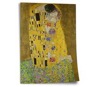 Cotton Poster Gustav Klimt: The Kiss (1907-1908) Unframed Art Print Wall Picture - A4, A3, A2, A1, A0, XXL - Living Room, Bedroom, Kitchen, Decoration