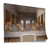 Cotton Poster Leonardo da Vinci: The Last Supper, Unframed Art Print, Mural - A4, A3, A2, A1, A0, XXL - Living Room, Bedroom, Kitchen, Decoration