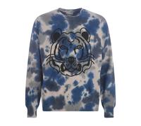 Cotton Printed Jumper - male - Kenzo - Round-neck Knitwear - Gray - S - Knitwear S