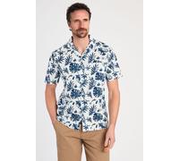 Cotton Printed Poplin Short Sleeve Shirt Tokyo Laundry White M