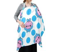 Cotton Privacy Nursing Covers Cartoon Cute Blue-Pink Monsters