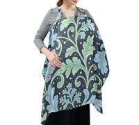 Cotton Privacy Nursing Covers Seaweed Leaf Blue Flower William Morris