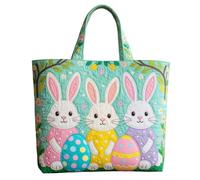 Cotton Quilted Tote Bag for Women Shoulder Bag Carry, Boho Lightweight Reusable Cloth Tote Beach Bag Summer Holiday Essentials Shopping Daily Use Travel Bag Handbags for Women (A4, 31X33)