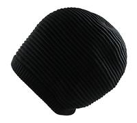 Cotton Rasta Knitted Beanie for Long Dreadlocks XXXL, Black, One Size-3X-Large