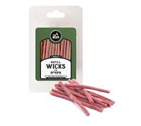 Cotton Refill Wicks for Small Tzinores Holders - 50 Pack - Stand Up Replacement Wicks for Oil Cup Candle Lighting, Multipurpose Use - by Ner Mitzvah