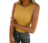 Cotton Ribbed Vest Tops Women Uk - Scoop Ribbed Vest Tops Women Uk White - Slim Fit Tanks Crewneck Stretch One Size Wide Shoulder Straps Tank Top Classic Fit Going Out Tapered Waist Base Layer