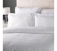 Cotton Rich 130 Thread Count Plain White Duvet Cover Double 220 x 260cm