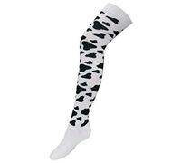 Cotton Rich Animal Design Over The Knee Socks - Cow Design - Size UK 4-8