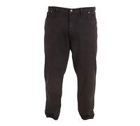 COTTON RICH COMFORT FIT BLACK OVERDYE JEANS BY ROCKFORD WAIST SIZE 30" TO 70"