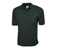 Uneek UC112 Cotton Rich Polo Shirt 220GSM Bottle Green L Colour: Green L