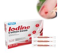 Cotton Rods, Individually Vacuum Wrapped Cotton Rods, Double Ended Cotton Rods, Biodegradable Swabs, Natural & Non-Irritating Ideal for Travel, Pack of 50