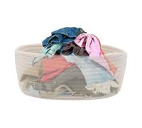 Cotton Rope Basket, Beautiful Storage Basket, Storage Solution for Desk, Laundry, Chest of Drawers, Storage, Bedroom, Bathroom, Table, Counter