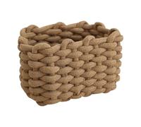 Cotton Rope Basket - Soft Fabric Basket, Stylish Storage Solution | Lightweight But Strong Organizer, Multi-Function Holder for Cabinets, Bathroom, Living Room for Office