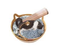 Cotton Rope Cat Bed,Cat Nest Basket Scratcher Cuddler With Playing Rope Ball - Breathable Kitten Shaped Indoor Puppy Bed Mat With Cooling Mat For All Seasons