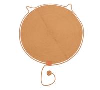 Cotton Rope Cat Scratcher Mat Sturdy Round Scratch Pad with Ball Toy for Cats Large Resting Place Protect Furniture Home Pet Supplies 31.5 Inch Diameter