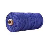Cotton Rope Craft String, Macrame Cotton Cord 3mm 100 Meters Multicolor(35 Dark Purple)