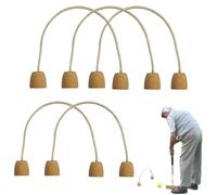 Cotton Rope Croquet Wickets - 5pcs Soft Game Set, 7x6 Inch | Professional Family Backyard Activity For Kids Indoor Sports And Friendly Active Play Equipment
