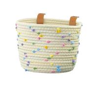 Cotton Rope Cycle Hunging Basket | Cycle Thicked Rope Storage Container - Detachable Folding Cycles Handlebar Basket for Folding, Electric, Road, Mountain Cycles