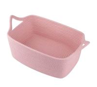 Cotton Rope Gift Basket Empty with Bags & Ribbons, Woven Shower Basket for Nursery & Pet Toys, Ideal Personalized Gift for Holidays, Birthdays & Decor，D