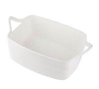 Cotton Rope Gift Basket Empty with Bags & Ribbons, Woven Shower Basket for Nursery & Pet Toys, Ideal Personalized Gift for Holidays, Birthdays & Decor，A
