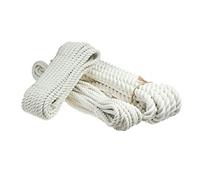 Cotton Rope, Natural Twisted Cotton Thread - 30 m / 98 ft of 6 mm Thick Soft Macrame Cord for Macrame Plant Hangers, Wall Hangings, DIY Crafts, Macrame Decoration, Decking Rope, Gardening, Bundling