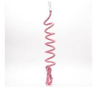 Cotton Rope Parrot Perch, 1.5m Flexible Bird Perch for Cage, Multi-functional Bird Playthings for Caged Birds, Chewable Climbing Accessory