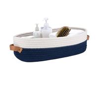 Cotton Rope Storage Basket, Woven Storage Box - Toy Baskets Presentation, Rope Storage Box for Books, Towels, Trash Cans, Org