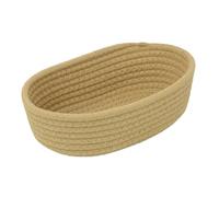 Cotton Rope Storage Baskets - Woven Oval Baskets | Large Decorative Basket for Bathroom, Nursery or Living Room | Handmade, Ideal for Birthday or New Year