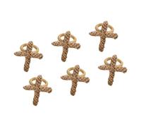 Cotton Rope Woven Crosses Napkin Rings, B