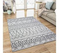 Cotton Rugs Washable Cream Grey with Tassels for Living Room Bedroom Moroccan Berber Pattern Large & Small Sizes (60x90cm (2'x3'))