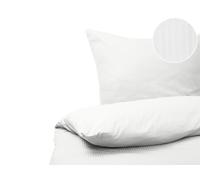 Beliani Duvet Cover Set Avondale Sateen Cotton 155 X 220 Cm White
