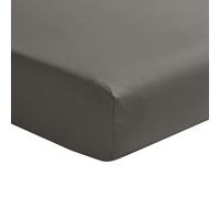 Cotton Satin Fitted Sheet, Palazzo, Zinc, 140 x 190 cm, Essix