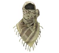 Cotton Shemagh Scarf for Men & Women - Keffiyeh Desert Head Scarf, Breathable Lightweight Sun Protection Neck Wrap, 100% Cotton Summer Outdoor Tactical Scarf, 43×43" Unisex Gift (Desert Camo)