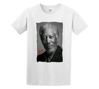 Cotton Shirt Morgan Freeman Herren Cool and Breathable White M