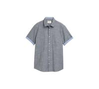 Cotton Shirt with Chest Pocket Tom Tailor Bleu S
