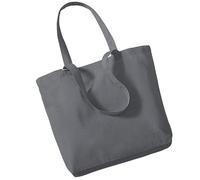Cotton Shopper Bag - 16 Litres Pack of 2 Westford Mill Mid Grey One Size