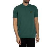 Cotton Short Sleeve Knitted Polo Shirt Everglade L