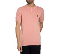 Cotton Short Sleeve Knitted Polo Shirt Pink Grapefruit S