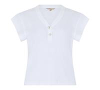 Cotton Short-Sleeve Shirt - female - Barbour - Polo Shirts - White - L - Tops L