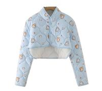 Cotton Shoulder Warmer Men Women Winter Coldproof Wearable Shoulder Wrap Shawl,Long Sleeve,for Warm Sleeping,Protecting Against Shoulder Pain and Cold(Blue,Large)