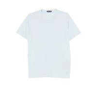 Cotton Silk T-Shirt - male - Tom Ford - T-Shirts - Blue - M - Tops M