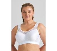 Miss Mary of Sweden Cotton Simplex Underwired Bra - Ultimate Comfort with a Sporty Elegance 34E White